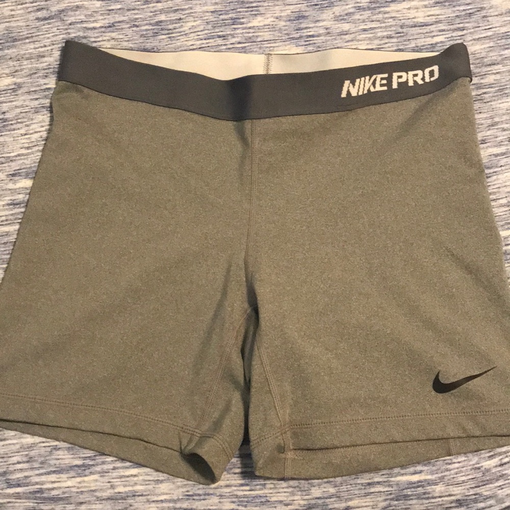 Gray Nike Pro Shorts